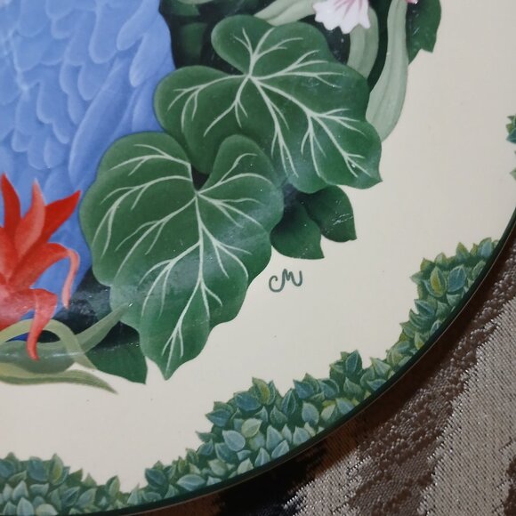 Vintage Claire Murray “Rain Forest” Plate Sakura/Oneida Genuine Stoneware - Picture 2 of 3